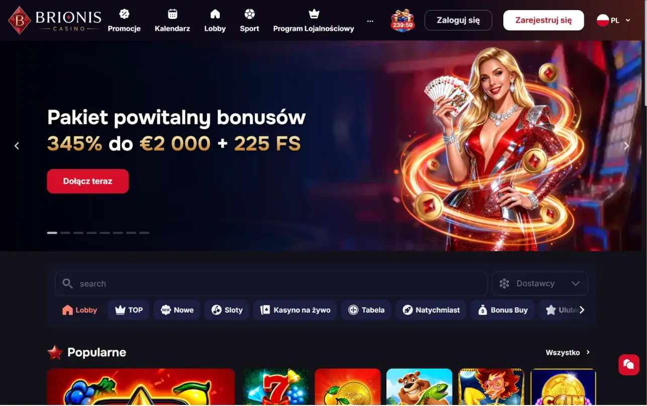 Strona Brionis Casino